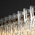 60 Inch Chain Crystal Rectangular Chandelier - Marignan