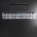 60 Inch Chain Crystal Rectangular Chandelier - Marignan