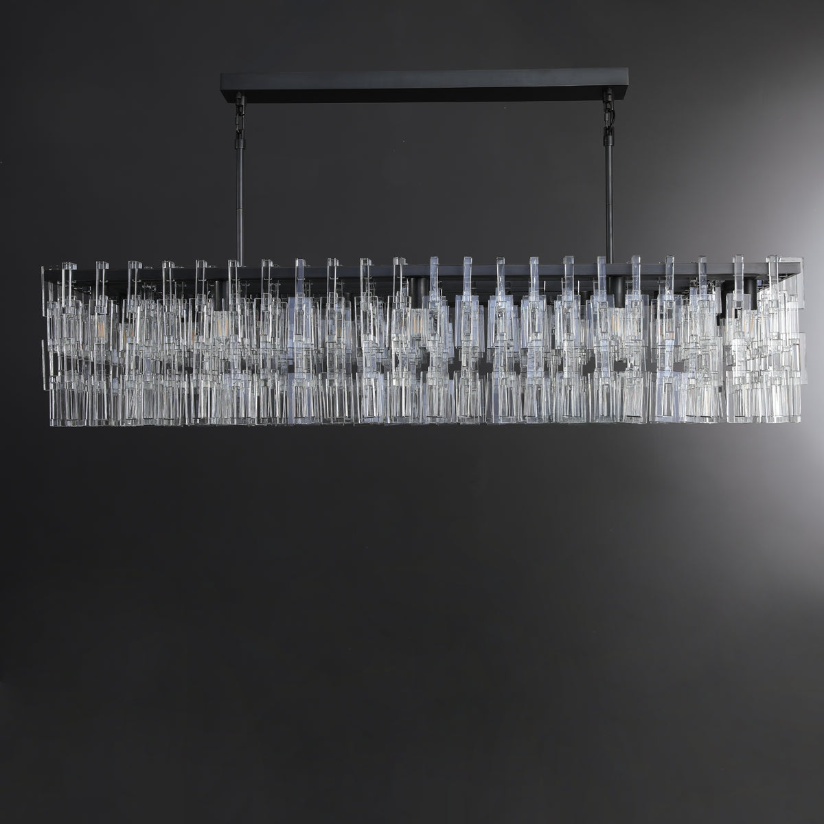 60 Inch Chain Crystal Rectangular Chandelier - Marignan