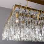 60 Inch Chain Crystal Rectangular Chandelier - Marignan