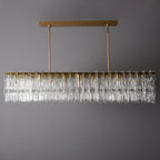 60 Inch Chain Crystal Rectangular Chandelier - Marignan
