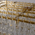 60 Inch Chain Crystal Rectangular Chandelier - Marignan