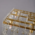 60 Inch Chain Crystal Rectangular Chandelier - Marignan