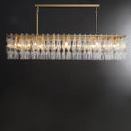 60 Inch Chain Crystal Rectangular Chandelier - Marignan