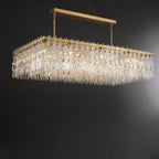 60 Inch Chain Crystal Rectangular Chandelier - Marignan
