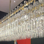 60 Inch Chain Crystal Rectangular Chandelier - Marignan