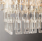72 Inch Chain Crystal Tiered Rectangular Chandelier - Marignan