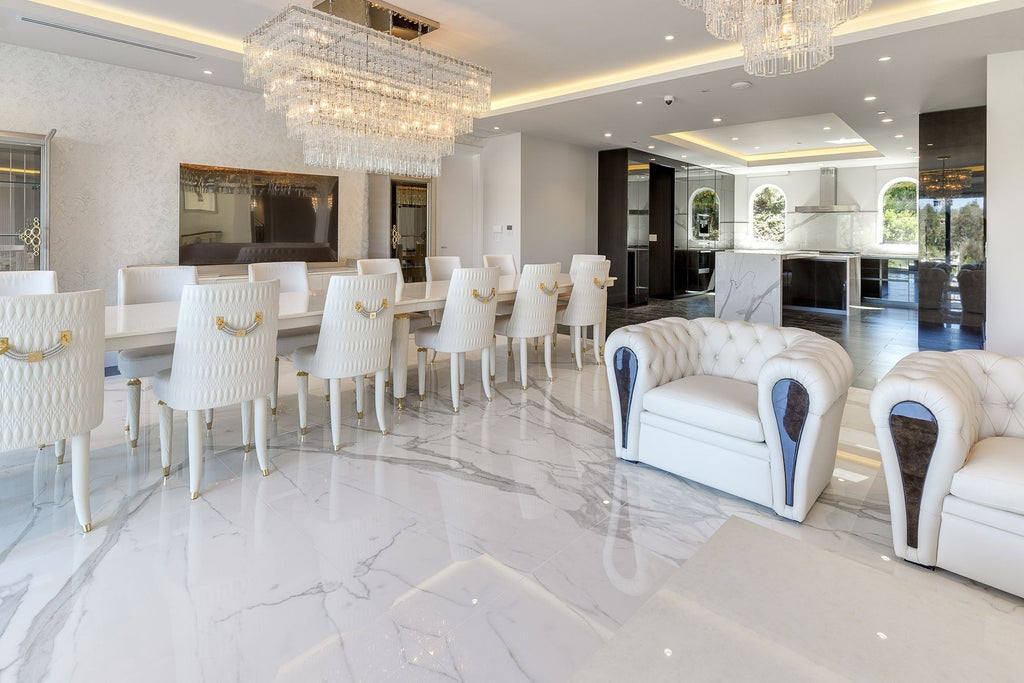 72 Inch Chain Crystal Tiered Rectangular Chandelier - Marignan