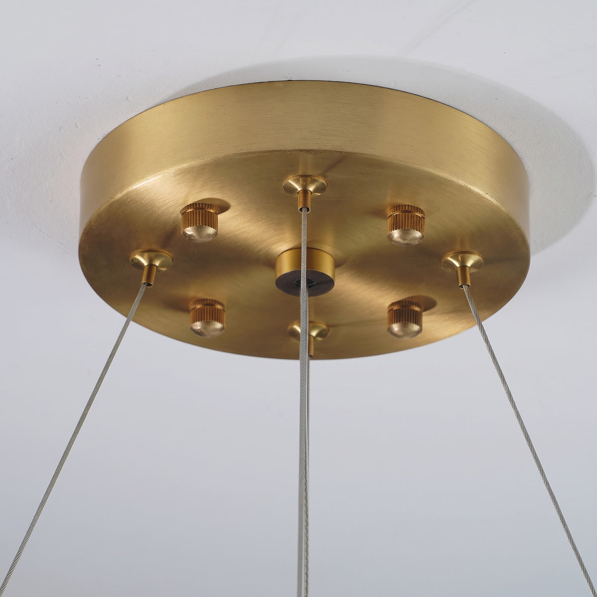 102 cm Alabaster Circular LED Chandelier - Rivage Lueur