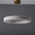 31 Inch Alabaster Circular LED Chandelier - Rivage Lueur