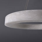 31 Inch Alabaster Circular LED Chandelier - Rivage Lueur