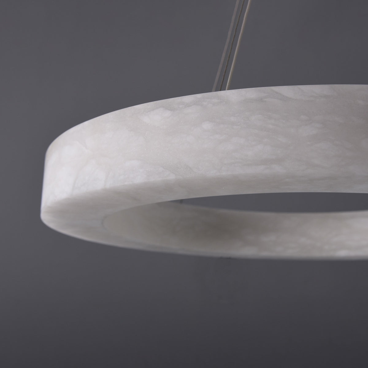 31 Inch Alabaster Circular LED Chandelier - Rivage Lueur