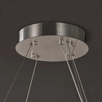 102 cm Alabaster Circular LED Chandelier - Rivage Lueur