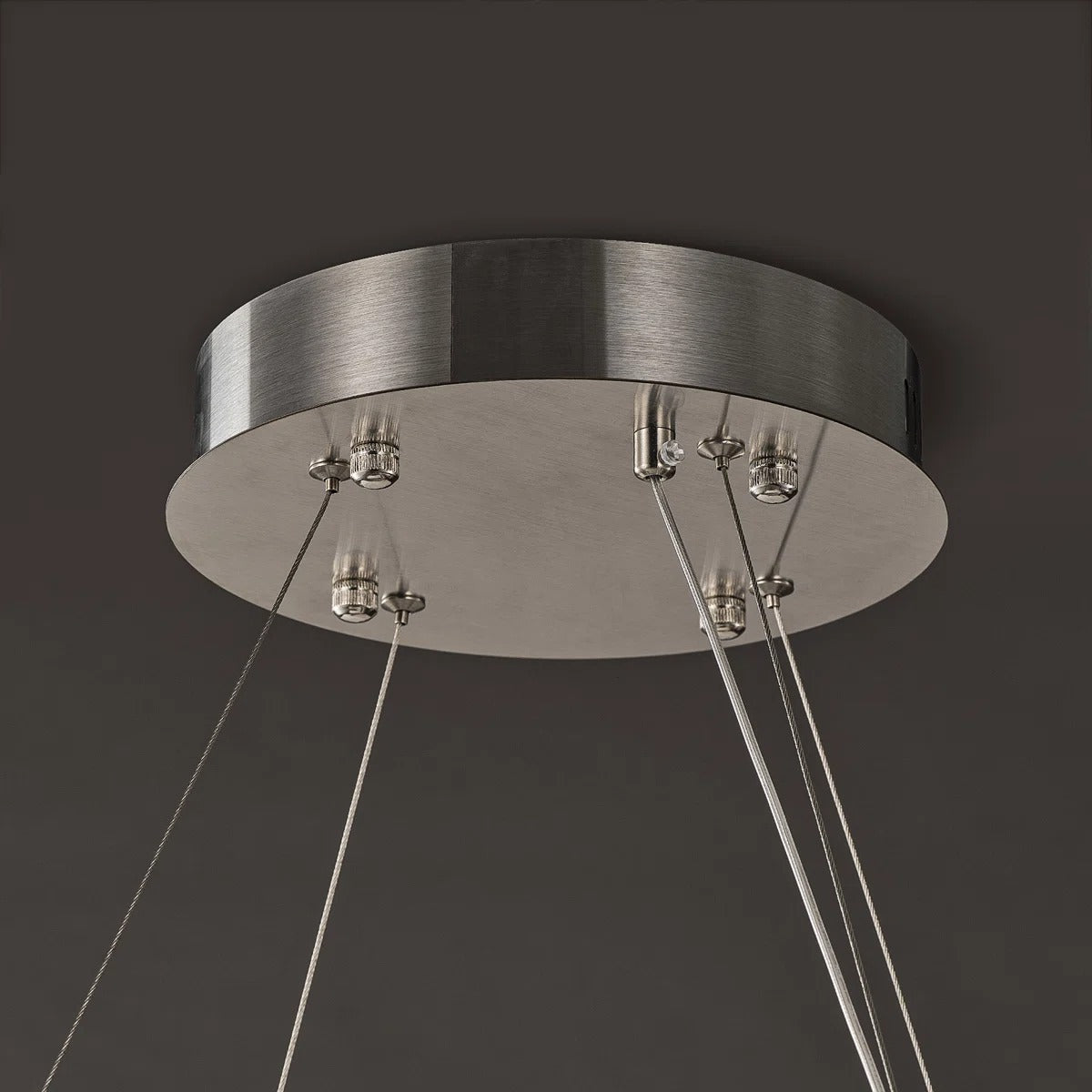 102 cm Alabaster Circular LED Chandelier - Rivage Lueur