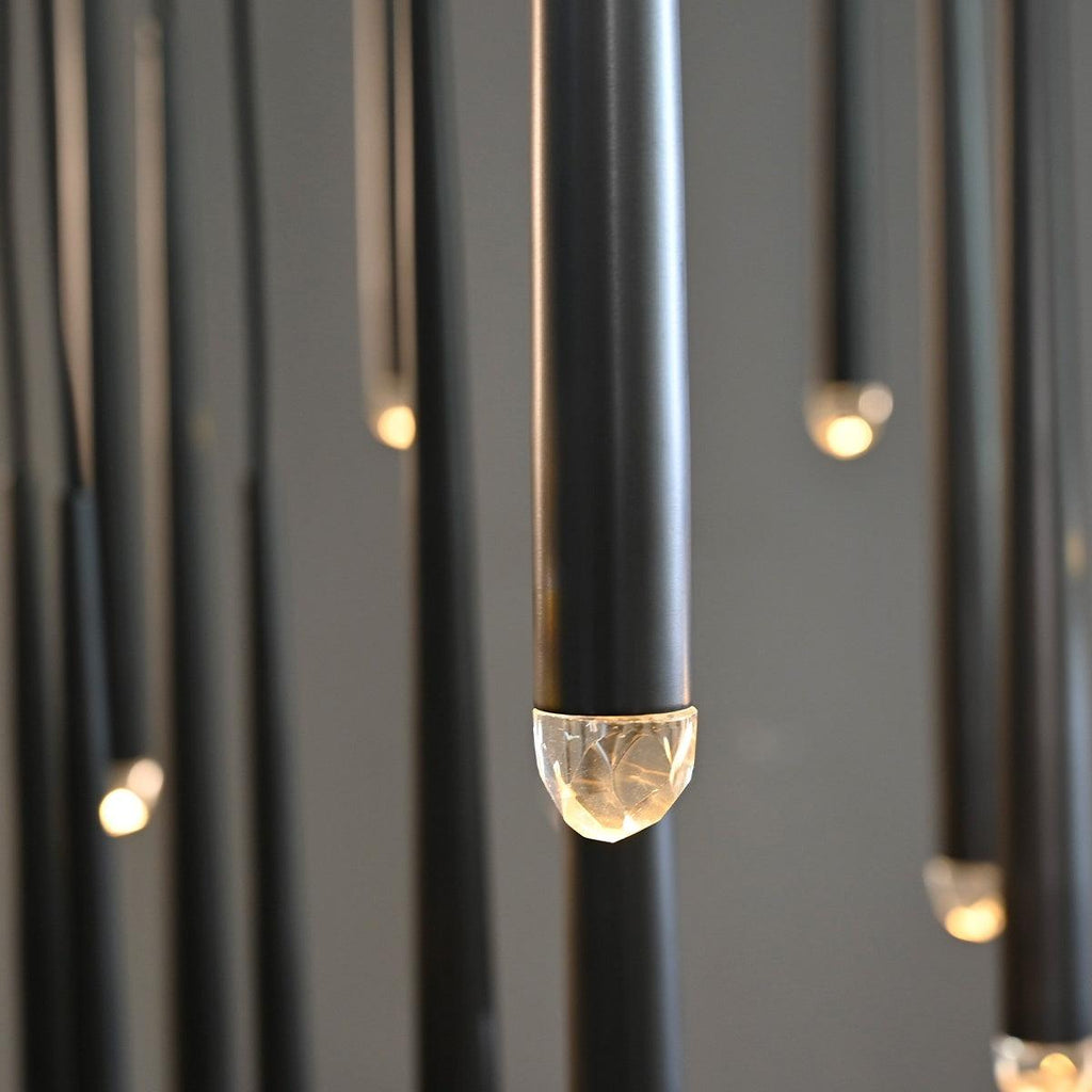 48 Inch Pin Cascading Round Chandelier - Aquitaine