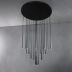 48 Inch Pin Cascading Round Chandelier - Aquitaine