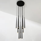 18 Inch Rod Cascading Round Chandelier - Aquitaine