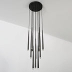 18 Inch Rod Cascading Round Chandelier - Aquitaine