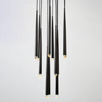 18 Inch Rod Cascading Round Chandelier - Aquitaine