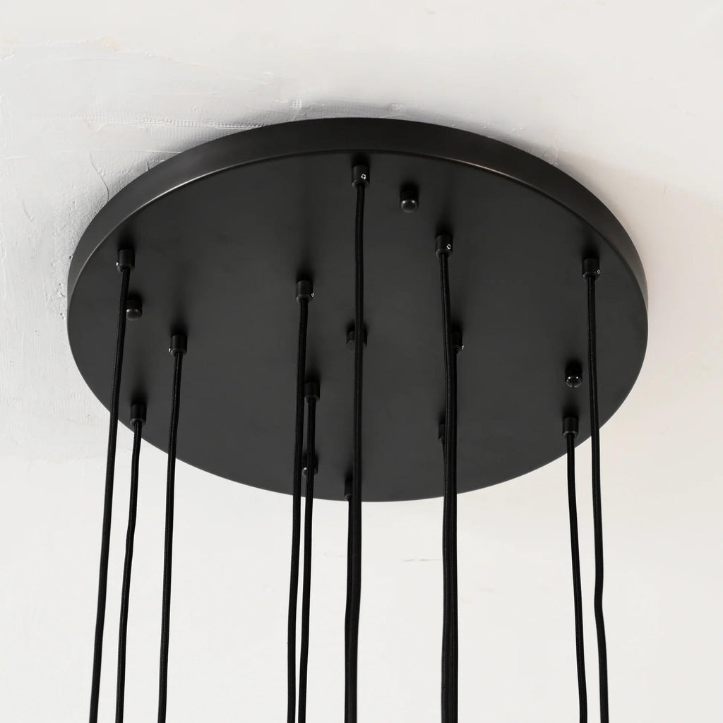 18 Inch Cascading Rod Staircase Chandelier - Aquitaine