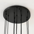 18 Inch Cascading Rod Staircase Chandelier - Aquitaine