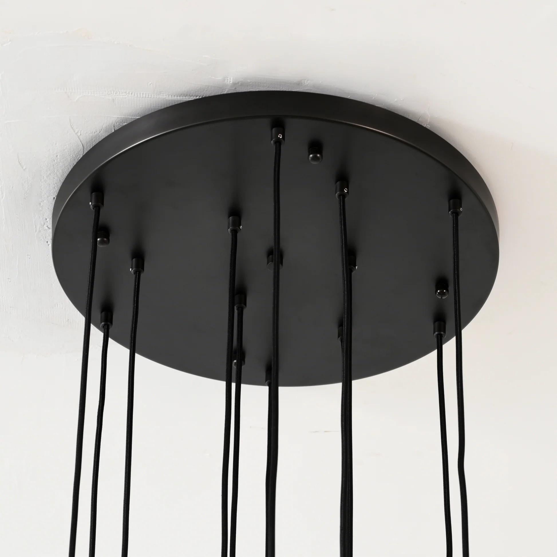 18 Inch Cascading Rod Staircase Chandelier - Aquitaine