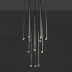 24 Inch Pin Cascading Round Chandelier - Aquitaine