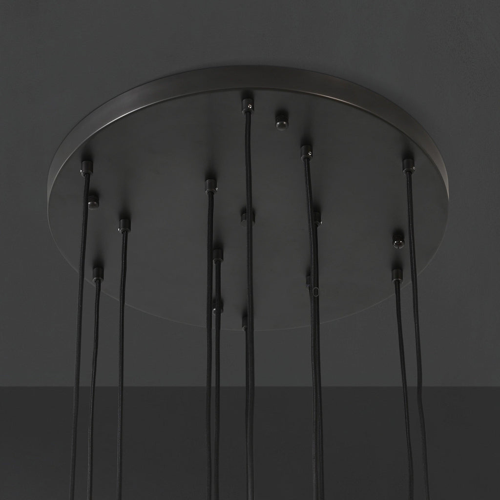24 Inch Pin Cascading Round Chandelier - Aquitaine