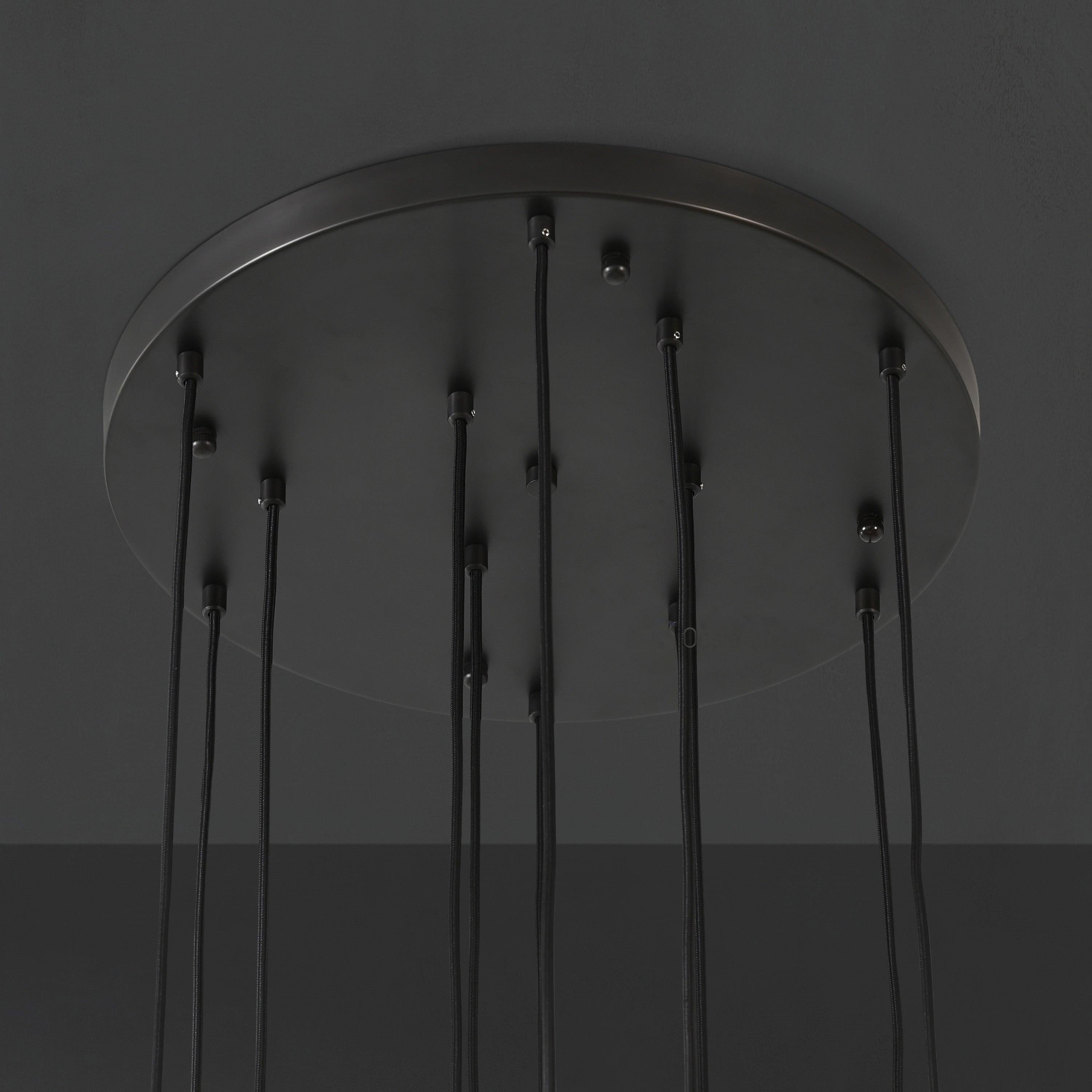 24 Inch Pin Cascading Round Chandelier - Aquitaine