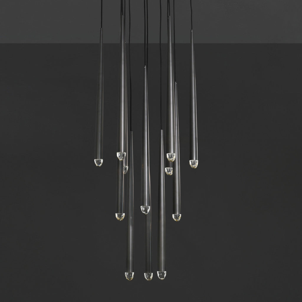 24 Inch Pin Cascading Round Chandelier - Aquitaine
