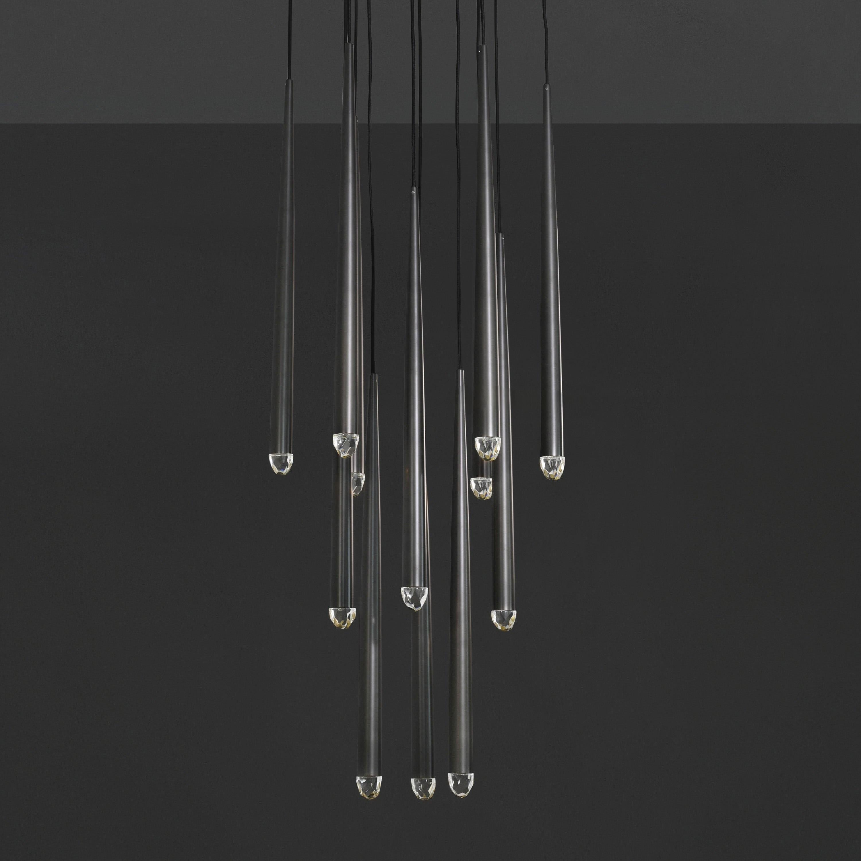 24 Inch Pin Cascading Round Chandelier - Aquitaine