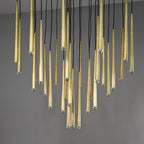 48 Inch Pin Cascading Round Chandelier - Aquitaine
