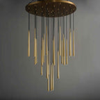 48 Inch Rod Cascading Round Chandelier - Aquitaine