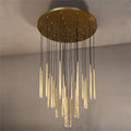 48 Inch Rod Cascading Round Chandelier - Aquitaine