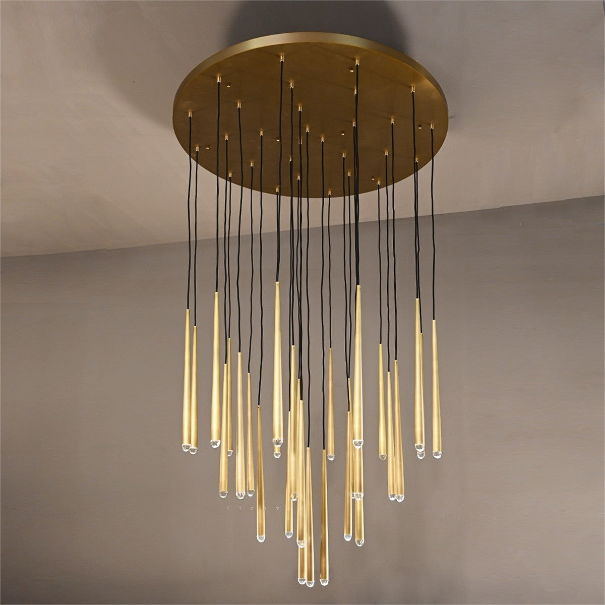 48 Inch Pin Cascading Round Chandelier - Aquitaine