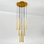 18 Inch Rod Cascading Round Chandelier - Aquitaine