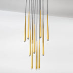 18 Inch Rod Cascading Round Chandelier - Aquitaine