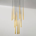 18 Inch Rod Cascading Round Chandelier - Aquitaine