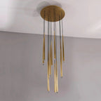 18 Inch Rod Cascading Round Chandelier - Aquitaine