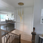 24 Inch Rod Cascading Round Chandelier - Aquitaine