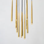 24 Inch Rod Cascading Round Chandelier - Aquitaine
