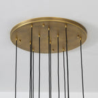 24 Inch Rod Cascading Round Chandelier - Aquitaine