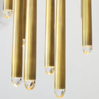 24 Inch Rod Cascading Round Chandelier - Aquitaine