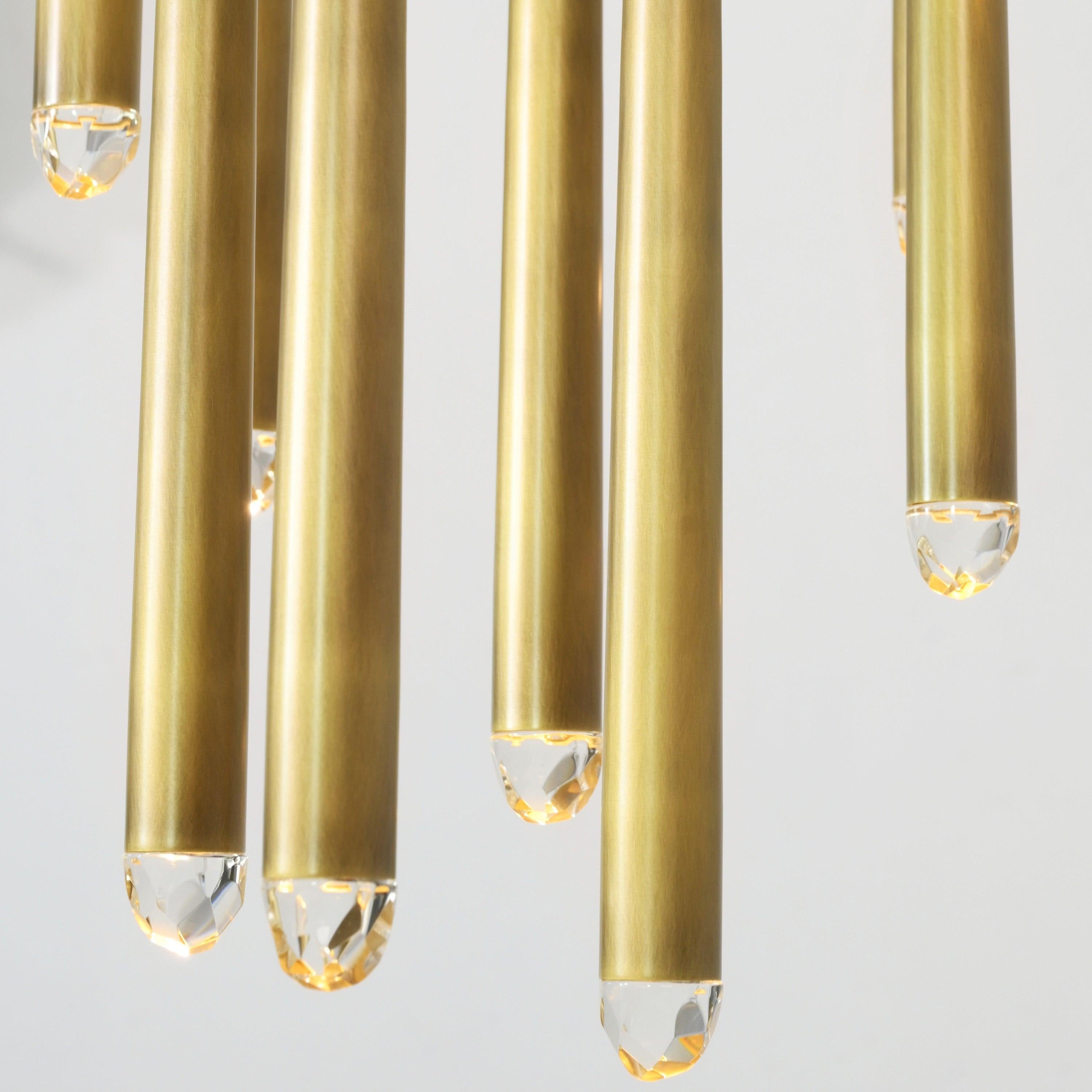 24 Inch Pin Cascading Round Chandelier - Aquitaine