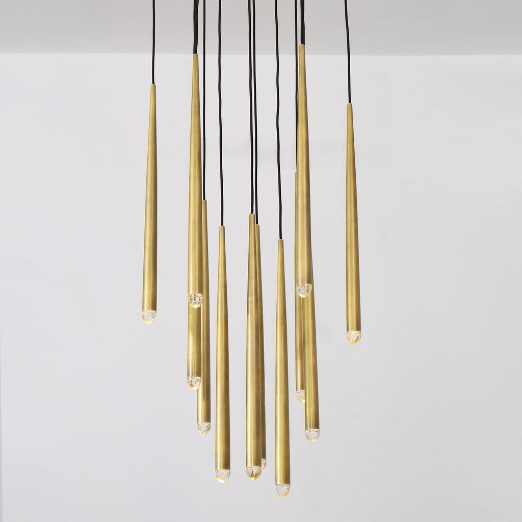 24 Inch Pin Cascading Round Chandelier - Aquitaine