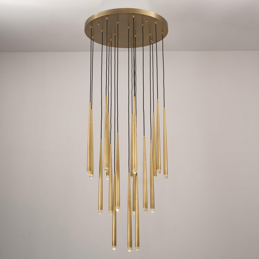 80cm Regentropfen-Rundleuchter