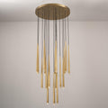 30 Inch Rod Cascading Round Chandelier - Aquitaine