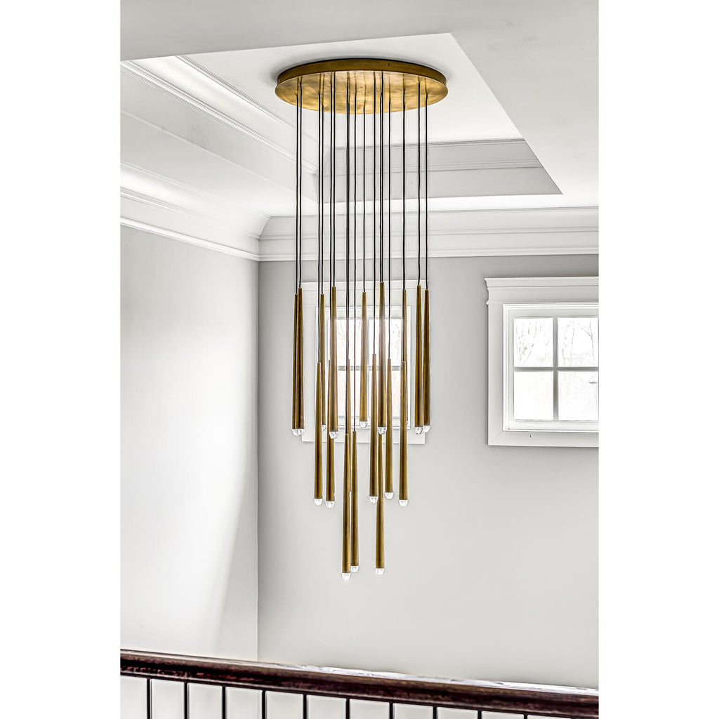 80cm Regentropfen-Rundleuchter