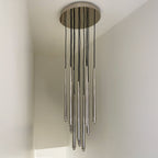 18 Inch Rod Cascading Round Chandelier - Aquitaine