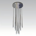 24 Inch Rod Cascading Round Chandelier - Aquitaine